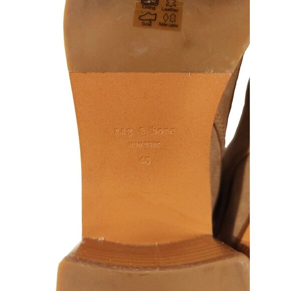 Rag & Bone Hazel Suede Buckle Boots Size 40 US 10 Womens $495 - Picture 11 of 13